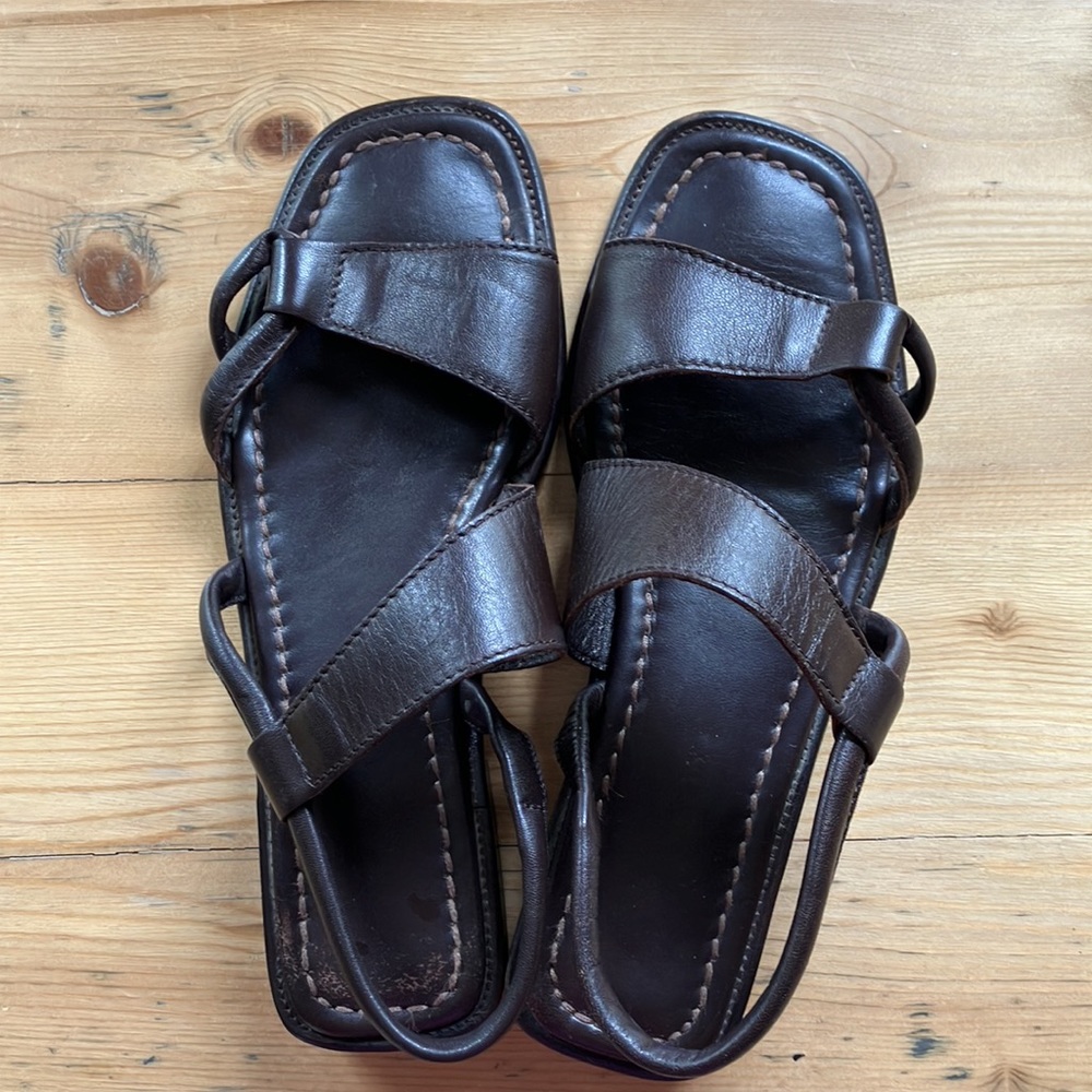 Bally Size 8 Simarel Sandal Brown Made in Italy (Well Loved)